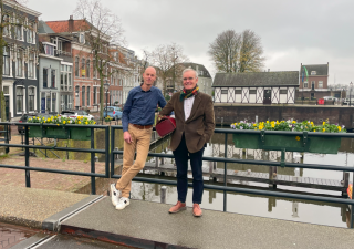 Laurens van Ede en Albert-Jan Schulte in de Lingehaven